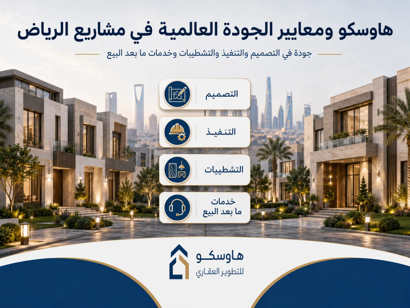هاوسكو ومعايير الجودة العالمية في مشاريع الرياض